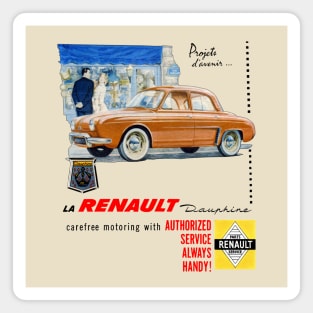 RENAULT DAUPHINE - advert Magnet